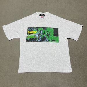 90s イングランド製 GOOD ENOUGH UK グッドイナフ グラフィック hanes ボディ Tシャツ グレー M オールド アーカイブ 藤原ヒロシ