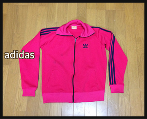 ■adidas アディダス■オレンジタグ VINTAGE ヴィンテージジャージ 三本ライン : M～L☆TA-128