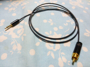 3.5mm4極 Fiio → RCA (オス) 同軸 デジタル ケーブル BELDEN 179DT 100cm 長め X3 2nd gen X5 2nd gen X7 Hugo ( Hiby 3.5mmモノラル 可能