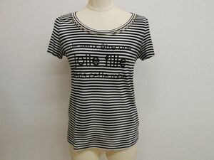 (32)SPICK AND SPAN ボーダーTシャツ 白×紺 USED