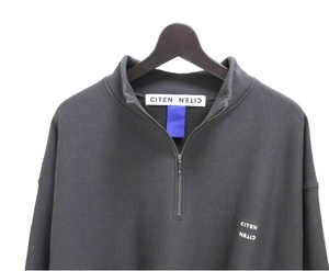 新品★UNITED ARROWS 「CITEN」 長袖 ビッグシルエット ハーフジップスウェット Lサイズ★定価6930円 シテン ユナイテッドアローズ