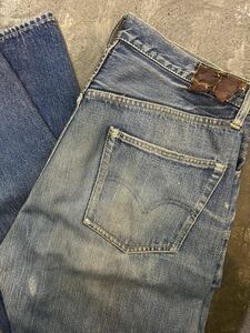 本物！！ビンテージ オリジナル 501zxx 革パッチ 501xx 50s 40s 30s リーバイス levis 赤ミミ ビッグE 大戦 47モデル ヴィンテージ Tバック