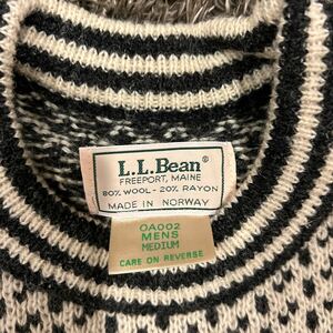 値下げ80年代製　LL BEAN バーズアイ　エルエルビーンバーズアイ　ノルウェー製