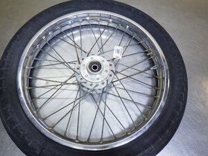 GT550 タカサゴ フロントスポークホイール、良品 19ｘ1.85☆後期、逆車、GT380