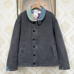 絶賛 参考定価44万 VISVIM ビズビム 2023ss PURSER DECK JKT ジャケット 天然染料 ヴィンテージ加工 ダメージ加工 0123105013023 サイズ3