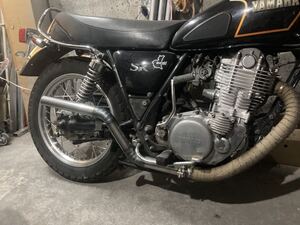 sr400 500 ワンオフマフラー　スリップオンタイプ　スチール材　ヤマハ　チョッパー　ボバー　ハーレー　トライアンフ　BSA xs 1jr