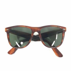 【レイバン】本物 Ray-Ban サングラス WAYFARER2 ウェイファーラー2 B&L ボシュロム ウェリントン型 ブラウン色系 メンズ USA製 送料520円