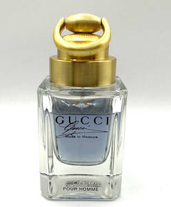 ★グッチ香水・GUCCI MADE TO MEASURE POUR HOMME EDT.50ml・展示USED/残量 約80% 約40ml・廃盤・入手困難/箱無