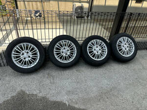 美品 タイヤホイール4本セット 14×5.5J 165/70R14 PCD100 4穴 2019年製造グッドイヤー