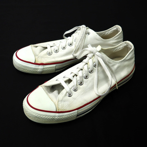 90s ビンテージ USA製 CONVERSE コンバース ALL STAR オールスター MADE IN USA 1990年代 白 OX ロー 10 28.5㎝ 古着 スニーカー シューズ