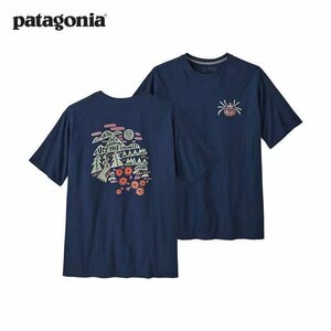 送料無料　パタゴニア patagonia メンズ Tシャツ 半袖 丸首 背中イラスト サイズ選択可 XS-3XL 簡易包装 郵便発送　pp286