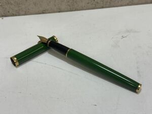 ◎【WATERMAN】万年筆 ペン先18K 750 18金 筆記用具 グリーン系×ゴールド系 ウォーターマン