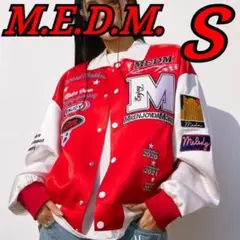 MEDM ウインドブレーカー スタジャン ジャケット スカジャン 赤 S