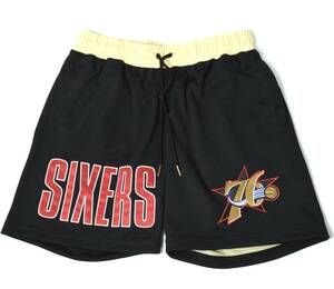 未使用 Mitchell&Ness ミッチェル&ネス NBA FASHION SHORTS SIXERS 76ers ショーツ M セブンティシクサーズ