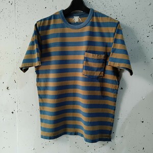 FREEWHEELERS(フリーホイーラーズ) HORIZONTAL STRIPE POCKET Tシャツ サイズM 中古 ボーダーTシャツ