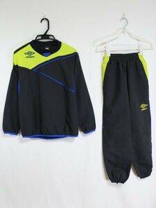 アンブロ UMBRO UBA4426J ピステ ジャケット パンツ 上下 セットアップ ジュニア 150cm トレーニングウェア サッカー 黒 ブラック