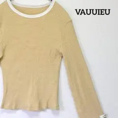 VAUUIEU バニーユ 長袖 チェック トップス 黄色