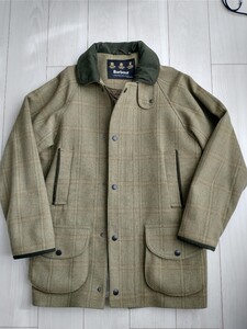 【超美品】 Barbour バブアー ツイード フィールドコート 英国製 Mサイズ 