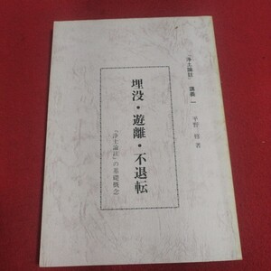 浄土論註講義1 平野修 埋没・遊離・不退転 仏教 検)仏陀浄土真宗浄土宗真言宗天台宗日蓮宗曹洞宗空海親鸞法然密教禅宗臨済宗仏書神道道教PB