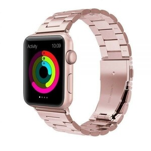 Apple Watch バンド 49ｍｍ 45mm 44mｍ 42mm アップルウォッチ ベルト 45ミリ 44ミリ 42ミリ 金属 ステンレス 時計 バンド ローズゴールド