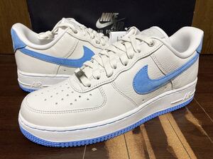 22年製 NIKE WMNS AIR FORCE 1 LXX ナイキ ウィメンズ エアフォース AF1【DX1193-100】LEATHER UNIVERSITY BLUE レザー 天然皮革 US9