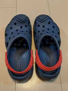 crocs クロックス キッズ　15cm～16cm 子供用　ネイビー　　中古品