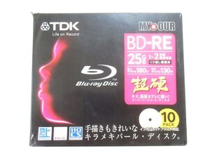 AG 7-5 未開封 TDK 録画用 ブルーレイディスク BD-RE 180分 25GB BEV25PWA 10MY 10枚セット 超硬 ハードコート 5mmケース 日本製