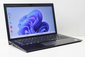 1円スタート ノートパソコン Windows11 WPS office搭載 VAIO Pro PG VJPG1113 第8世代 Core i5 SSD256GB メモリ8GB フルHD 13.3 カメラ