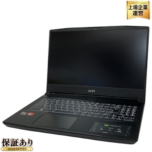 MSI Alpha 15 B5EEK-3156JP ゲーミングノートPC AMD Ryzen 7 5800H 16GB SSD 512GB WIN11 RX 6600 15.6インチ FHD 中古 美品 T9365241