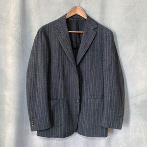 STILE LATINO Napoli スティレラティーノ メランジ ウール ストライプ テーラード ジャケット マニカカミーチャ size.46(M) Made in Italy