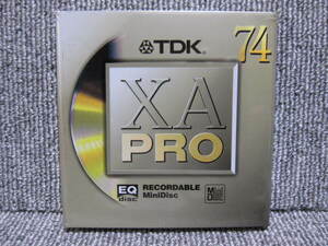 【 未使用 TDK 最高級 MD 】4/ 未開封 ミニディスク 1枚 XA-PR74 EQ(Extra Quality) 1998年 発売 Mini Disc MADE IN JAPAN 日本製 プロ仕様