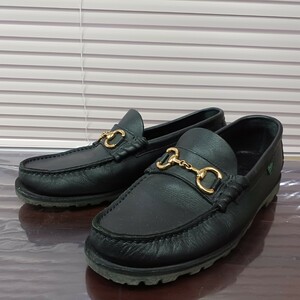 RU138 パラブーツ レザーシューズ ビットローファー 0618 レザー メンズ ブラック サイズ7.5 PARABOOT FARR