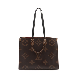 LOUIS VUITTON ルイヴィトン M45320 オンザゴー GM モノグラム ジャイアント リバース ハンドバッグ トートバッグ【中古】【美品】