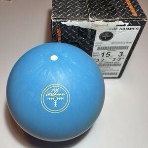 【新品未ドリル】ボウリングボール ニュー ブルーハンマー NOTウレタン 15lb03oz