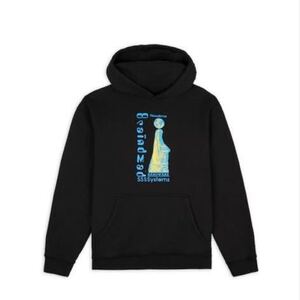 BRAIN DEAD　HARDWARE SYSTEMS HOODED SWEATSHIRT ブレインデッド　パーカー　ブラックプルオーバーパーカー スウェット フーディーSIZE M