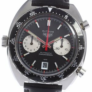 ホイヤー Heuer オータヴィア1163 デイト クロノグラフ 自動巻き メンズ _755268【ev15】