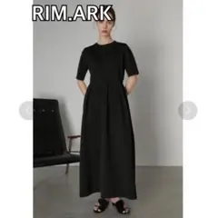 RIM.ARK リムアーク plumpy knit op ニットワンピース 黒