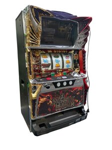 ■ジャンク品！引取限定-群馬県！パチスロ実機 MONSTER HUNTER RUSH 鍵欠品 電源不明のためジャンク扱い /34.5kg■