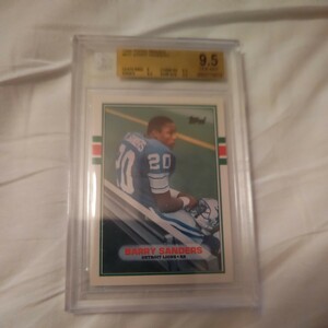 BGS9.5超激レア 1989 Topps Traded Barry Sanders バリーサンダース SSP RC ＃83T D-LionsRB NFL レジェンド レジェンド HOF 