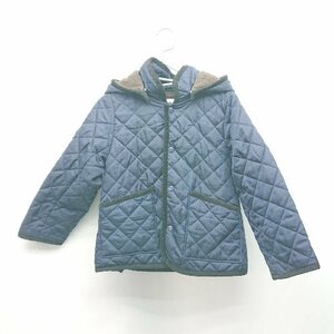 ◇ URBAN RESEARCH DOORS キッズ 子供服 フード取り外し可能 長袖 キルティングコート サイズ105 ネイビー レディース E