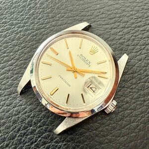 ロレックス オイスターデイト 6694 Rolex Oyster Date 手巻き シルバー文字盤 ゴールドインデックス