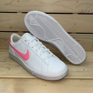 1円 スタート ナイキ 24.5cm テニス クラシック SL GS ホワイト ピンク NIKE TENNIS CLASSIC SL GS ジュニア キッズ 子供用運動靴