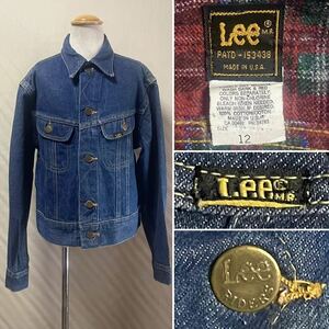 1980s Lee 153438 Kids Denim Jacket Size 12