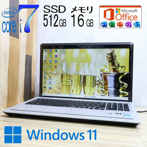 ★美品 最上級4コアi7！新品SSD512GB メモリ16GB★VPCF23AJ Core i7-2670QM グラボ Webカメラ Win11 MS Office2019 Home&Business★P72405