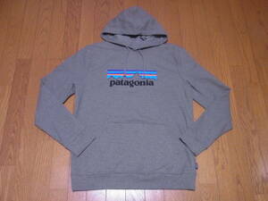 244-150/patagonia/パタゴニア/ビッグロゴ/スウェットパーカー/M/杢グレー系