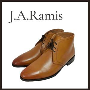 ○★新品 未使用 J.A.Ramis チャッカブーツ ブラウン 26cm○●