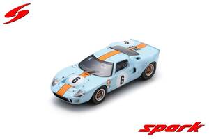 ■限定300pcs. スパークモデル 1/43 1968 フォードGT40 #6 ワトキンスグレン6h