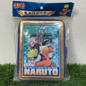 当時物 NARUTOナルト 缶入りノート カカシ サスケ サクラ 自来也 ガマ