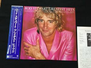 帯付！ロッド・スチュワート (元 フェイセズ)のベスト盤！／グレイテスト・ヒッツ ROD STEWART (FACES) ※「マギー・メイ」「セイリング」