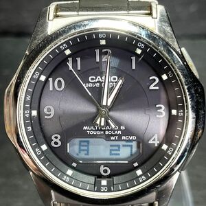 CASIO カシオ wave ceptor ウェーブセプター WVA-M630D-2A 腕時計 アナデジ タフソーラー 電波ソーラー ブラック文字盤 メタルバンド 3針